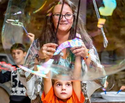 Szappanbuborék show